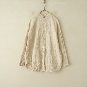 【25th/定価3.3万】パドカレ pas de calais *ナチュラルダイサークルスノーカットブラウス*36エクリュ切替(2-2412-303)【90A52】