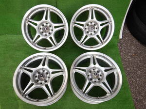 ★SSR TYPE V 鍛造？★16×7JJ OFF:+35 PCD100/114.3-4H ハブ径；68mm 傷、汚れ、錆、塗装がれ等あり 4本 MADE IN JAPAN