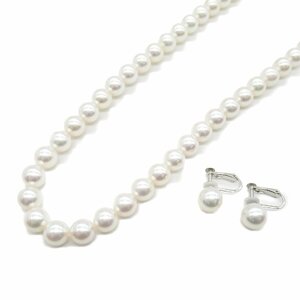 ジュエリー パールネックレス イヤリング 2点セット ブランドオフ JEWELRY シルバー925 ネックレス 925/K14WG 中古 レディース