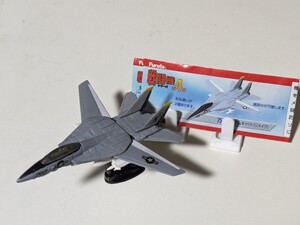 【美品】チョコエッグ　戦闘機シリーズ　第4弾　75　F-14 トムキャット（リメイク）　解説書付き　フィギュア