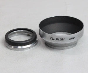 071067 【良品 ツバサ】 TUBASA 丸型 36mm かぶせ式メタルレンズフード