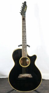 【ト滝】Takamine タカミネ PT-108-6 エレアコ アコースティックギター 6弦 弦楽器 シリアル有 ブラック系 DE042DEW83