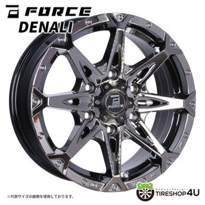 4本セット FORCE DENALI 18x8.0J 6/139.7 +15 SBC YOKOHAMA PARADA PA03 225/50R18 ホワイトレター ハイエース オーバーフェンダーサイズ