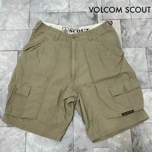 VOLCOM SCOUT ボルコム カーゴパンツ ハーフパンツ ショートパンツ ショーツ 短パン USA企画 スケーター ベージュ サイズ30 玉SS1887