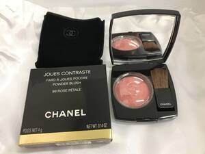 CHANEL シャネル チーク #99 ROSE PETALE/ローズペタル 4g 中古品 残多 *残量画像確認 #212820-63②