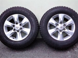 LAND CRUISER PRADO 150プラド純正アルミ +25 6H 265/70R17バリ山スタッドレスヨコハマジオランダー G073 SURFサーフ FJ CRUISERクルーザー