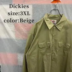 Dickies ワークシャツ アメカジ 古着 オーバーサイズ ストリート