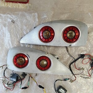 超希少 廃盤品 S15 シルビア ショーリン 丸目 4灯 テール カバー & IPF LED 使用 ウインカー バック ランプ ライト リア 補修 出来る方に