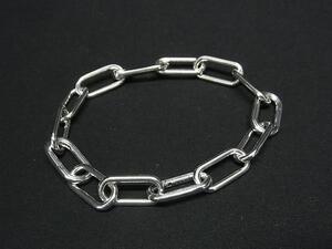 1円 ■極美品■ PANDORA パンドラ SV925 チェーン ブレスレット アクセサリー レディース メンズ シルバー系 FJ3896