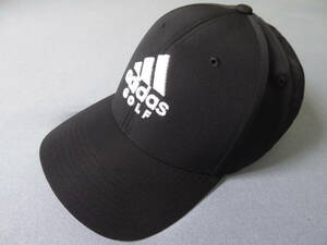 adidas GOLF アディダス ゴルフ ビッグロゴ キャップ　黒　OSFX (57～60cm）　①