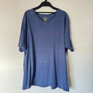 1000円スタート！ラルフローレン　POLO RALPH LAUREN Vネック　Tシャツ　XL