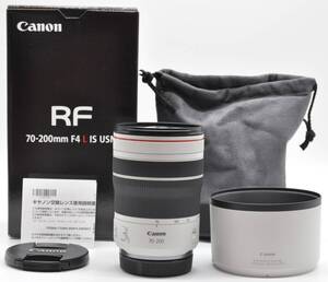 ＜極上美品！！＞　Canon　キヤノン　RF70-200mm F4 L IS USM　♪あるとうれしい元箱＆レンズポーチ＆フード＆説明書付き♪