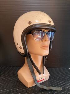 Ｓシェルmchal×Harley DavidsonハーレーAMAマックホールhelmetヴィンテージ60s革巻きヘルメット検)bell500TXベルRTブコbucoレアMCナックル