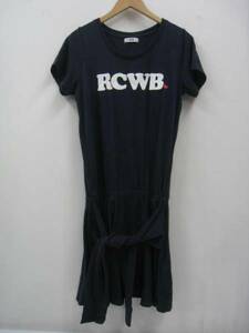 RCWB RODEO CROWNS ロデオクラウンズ ワンピース ロゴ ネイビー 紺 S 