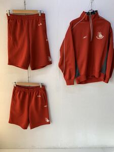 立正大学　淞南　高校　ジャージ　3点セット　赤／レッド　Ｍサイズ 　Reebok/リーボック　学校　指定　学生　運動　　G341洗濯済み