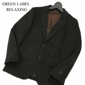 GREEN LABEL RELAXING ユナイテッドアローズ 秋冬 NM ホームスパンNT 2B M70★ ウール ツイード ジャケット Sz.XS　メンズ　A3T12643_A#N