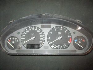 ■BMW E36 320 スピードメーター 中古 62118361222 9220301046 部品取あり メーター インストゥルメントパネル クラスター タコメーター ■