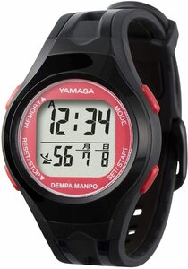 ウォッチ万歩計 WATCH MANPO TM-460(B/R) （山佐 YAMASA ヤマサ）電波時計 腕時計 万歩計 時計 歩数計
