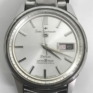 SEIKO セイコー5 Sportsmatic スポーツマチック デラックス 7606-7971 デイデイト 自動巻き 23石 腕時計