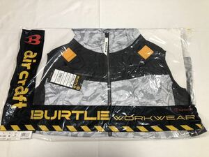 【新品】BURTLE バートル エアークラフト パーカーベスト フルハーネス対応 空調服 遮熱 UVカット【Mサイズ】 AC1094 カモフラシルバー MG