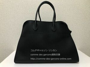 ■新品タグ付・国内正規品■The Row MARGAUX 15（ザ・ロウ マルゴー15）■黒■グレインレザー■ロゴ入り専用カバー付■定番ボストンバッグ