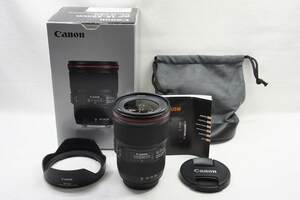 【適格請求書発行】美品 Canon キヤノン EF 16-35mm F4L IS USM EFマウント フルサイズ ズームレンズ 元箱付【アルプスカメラ】241005r