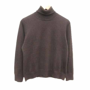 スキャパ SCAPA ニット カットソー タイトスカート 長袖 ウール 44 XXL 茶 ブラウン /YK レディース