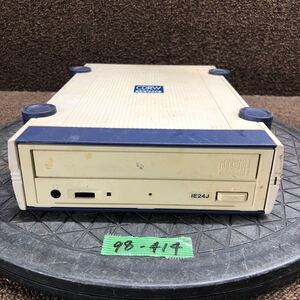 98-414 激安 レトロPC パーツ 外付け CD-R/RWドライブ IO DATA アイ・オー・データ CDRW-iE24J IEEE 1394 動作未確認 ジャンク