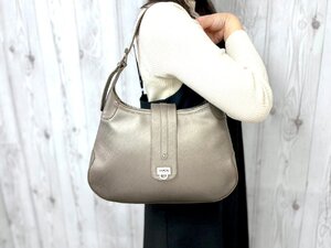 極美品 Ferragamo フェラガモ ガンチーニ ハンドバッグ ショルダーバッグ バッグ レザー 茶系 79552