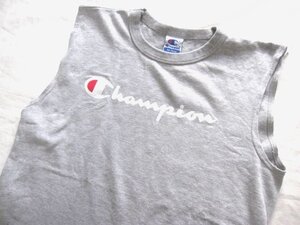 USA製 Championチャンピオン ロゴプリント ノースリーブTシャツ M