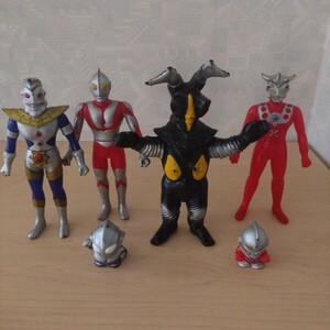 ウルトラマン ウルトラマンキング ウルトラマンレオ ゼットン 指人形 円谷プロ 1983製 ソフビ フィギュア 当時品