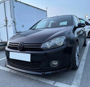 フロントバンパー, リップスポイラーボディキット,vwゴルフmk6,tsi,tdi,mpi,2008-2013