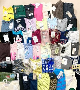 ★未使用 タグ付き 子供服 49点 まとめ べビー キッズ 男の子 女の子 BeBe UNIQLO GAP ZARA BREEZE motherways 等 サイズMIX 卸 現状品 8kg