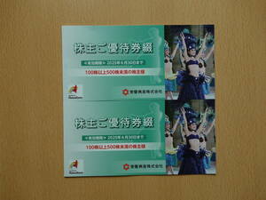 スパリゾートハワイアンズ　常磐興産株主優待券２冊 2025年6月30日まで(クリックポスト送料無料)