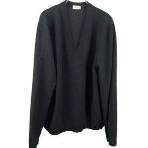 Celine(セリーヌ) Casual Cashmere Longsleeve Sweater Knit (black)