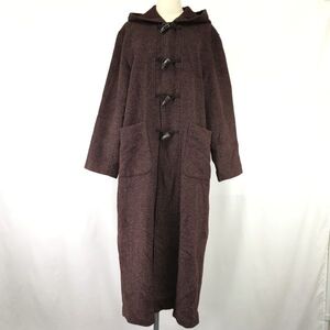 ハーモニカ/HARMONICA★ロング丈/ダッフルコート【レディースL-LL程度/茶/brown】Coat/Jumper◆BH626