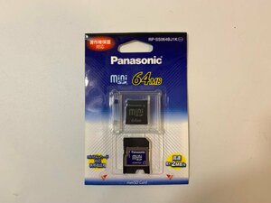 未開封品　パナソニック　Panasonic　miniSD　64MB　RP-SS064BJ1K　現状品　TK11.003　/12