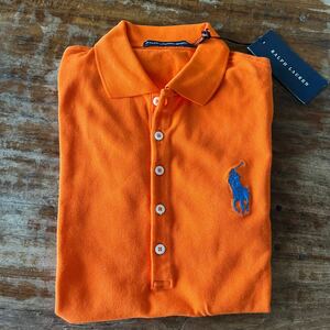 ラルフローレン ポロシャツ 半袖　オレンジ　サイズ　S ビックポロ　未使用タグあり　スポーツ