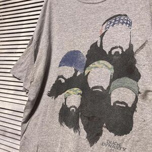 ARZO 1スタ グレー ムービー Tシャツ DUCK DYNASTY ダックダイナスティ 映画 90s 00s ビンテージ 古着 ベール 卸 仕入れ