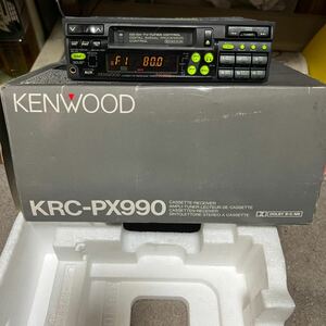ジャンク　KENWOOD KRC-PX990 カセットデッキ　箱　ケーブル　リモコン　DSPユニット　KCA-P100付き