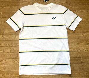 【送料込】YONEX ユニＴシャツ 16678 ホワイト L UNISEX 男女兼用 2024春夏 テニスゴルフトレーニング