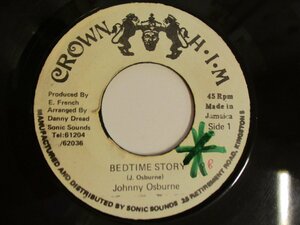 7インチ 『JOHNNY OSBURNE / BEDTIME STORY』 (WO EP)