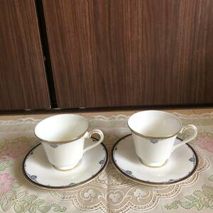 ROYAL DOULTON　PRINCETON　カップ＆ソーサー 2客セット