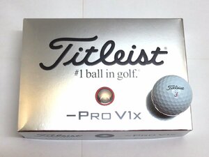 新品★タイトリスト★プロ PRO V1x レフトダッシュ ボール★2024★ローナンバー【1・2・3・4】★ホワイト★日本正規★1箱★12球