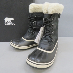 RKO401★SOREL ソレル ウィンターカーニバル WINTER CARNIVAL WP 25.0cm 黒 未使用★A