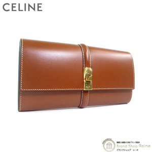 セリーヌ （CELINE） ラージウォレット 16 セーズ 二つ折り 長財布 10M03 タン（新品）