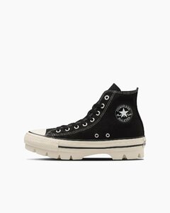 ★2024春夏新品★CONVERSE　ALL STAR CHUNK HI(コンバース　オールスター　チャンク　ＨＩ）ブラック25.5