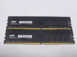 メモリ デスクトップパソコン用 KLEVV DDR4-3200 PC4-25600 32GBx2枚 合計64GB 起動確認済みです KD4BGUA8C-32N220D②