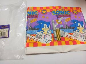 昭和レトロ 90年代 当時物 SEGA SONIC セガ ソニック ザ ヘッジホッグ テーブルカバー テーブルクロス 雑貨