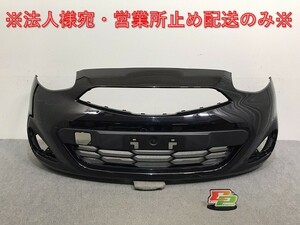 マーチ/MARCH K13/NK13 純正 後期 フロント バンパー 62022 3HM0A ピュアブラック G42 日産/NISSAN(129687)